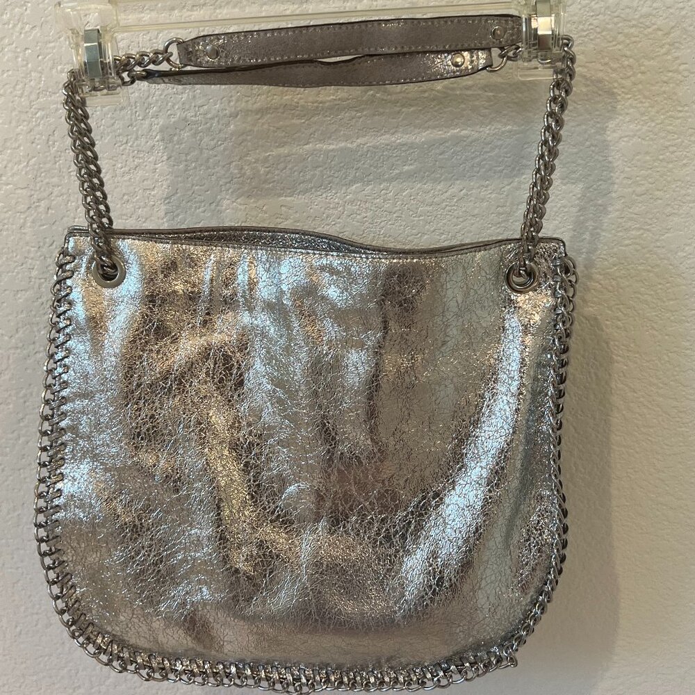 HOST PICK, Design Posh Party — Michael Kors Metallic Silver Shoulder Bag - Picture 3 of 9